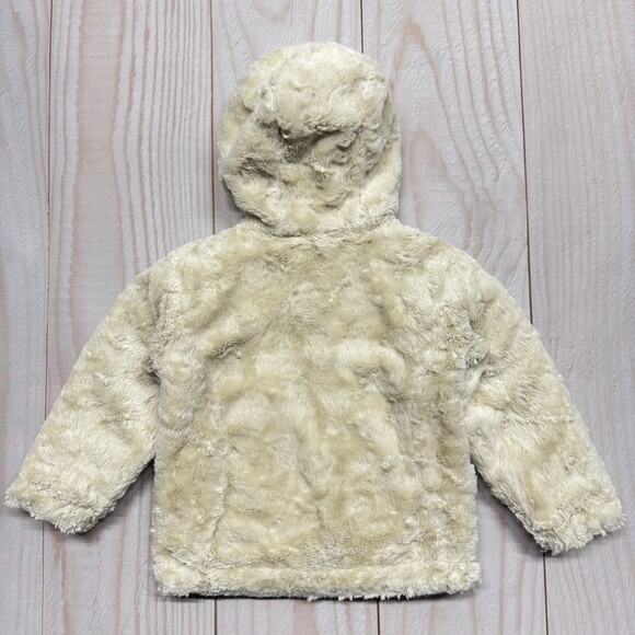 The North Face Toddler Girls 2T Reversible Mossbud Swirl Fleece Puffer Jacket - Picture 5 of 7